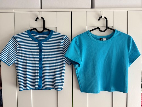 Zara 2x crop top mit - h&m, &